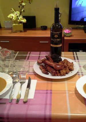 Una foto de Gachas manchegas de harina de almortas