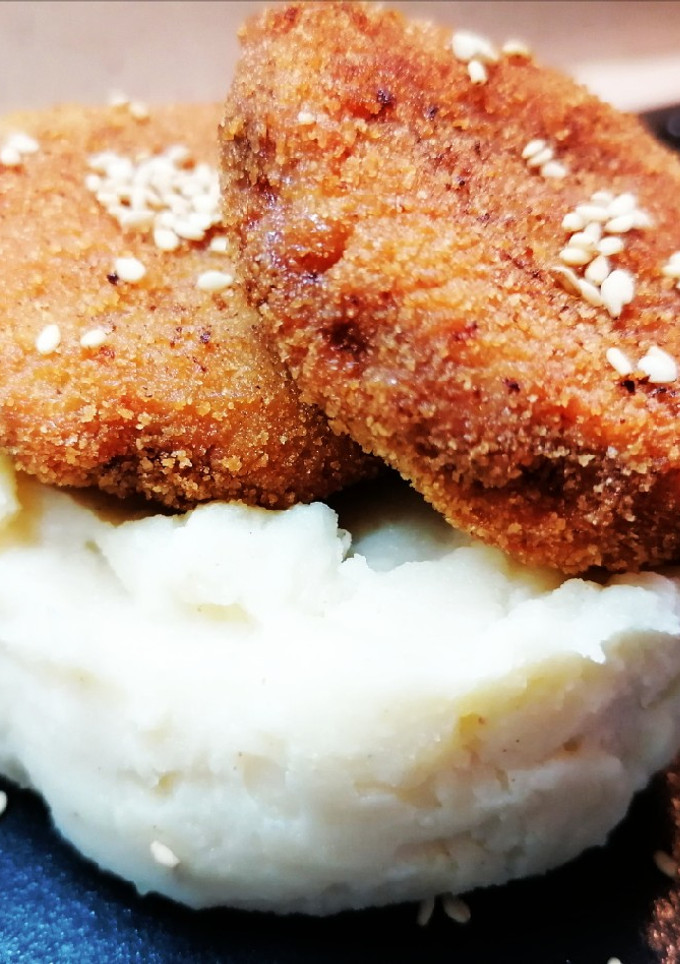Una foto de Mini burgers rebozadas con parmentier