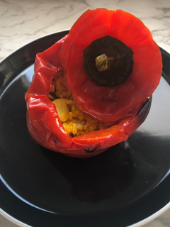 Una foto de Pimientos rellenos de arroz