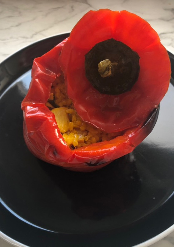 Una foto de Pimientos rellenos de arroz