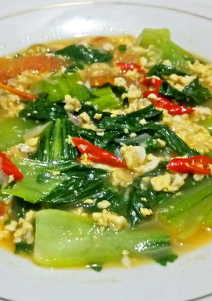 Foto resep Tumis Pakcoy Kuah Telur