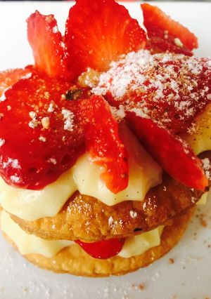 Une photo de Mille-feuille de fraises