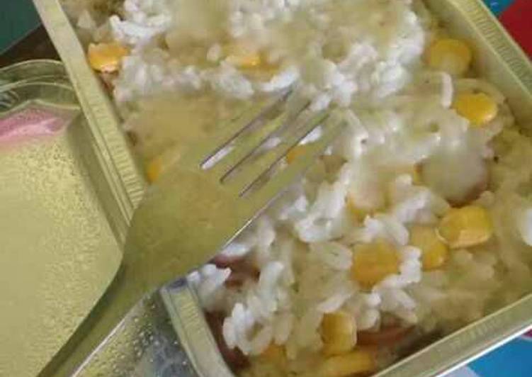 Nasi Panggang Keju Leleh ala Rumahan