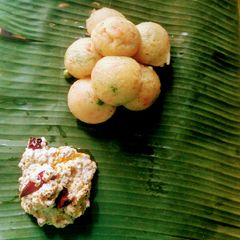 Vegetable poha appe A picture of Vegetable poha appe.