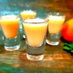 A picture of Orange julius shots.