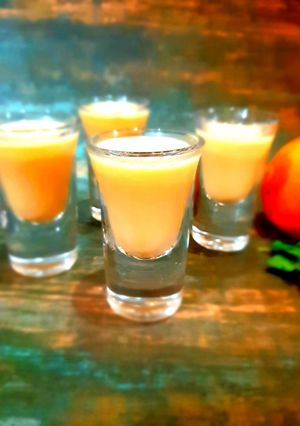 A picture of Orange julius shots.