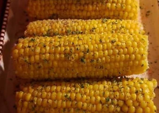 Delicious corn on the cob