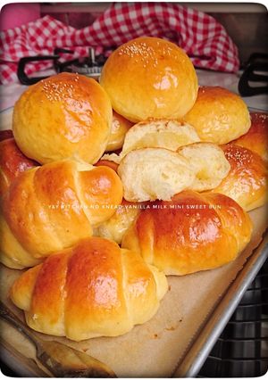 Foto resep Vanilla milk mini sweet bun (no ulen)