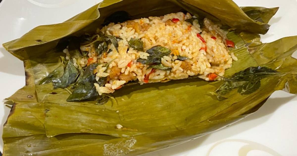 Resep Nasi Bakar Teri Tempe Oleh Angeline Hosen Cookpad