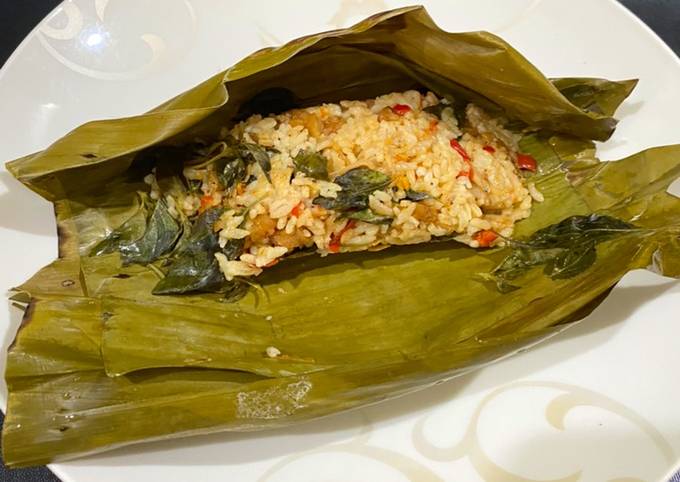 Resep Nasi bakar teri tempe, Enak Banget