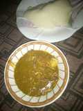 Semo and miyan kuka.