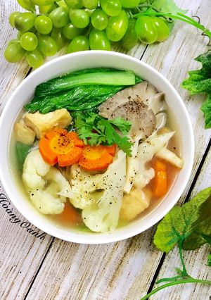 Hình của món Canh Thập Cẩm Chay.