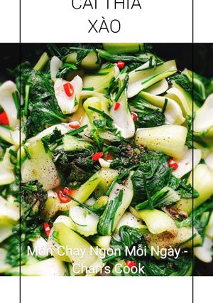 Hình của món Cải thìa xào chay.