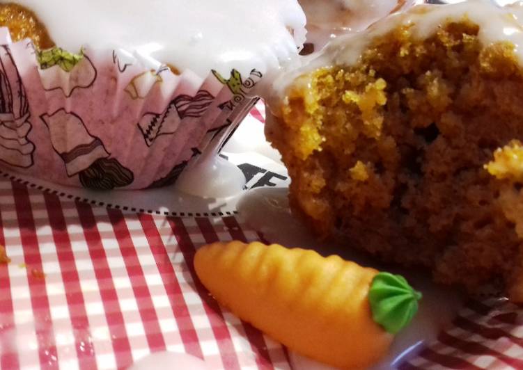 Pas à Faire Super rapide fait maison Carrot cake en mode muffins