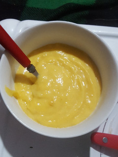 Una foto de CREMA de CALABACIN