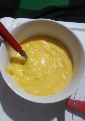 Una foto de CREMA de CALABACIN