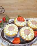 Töltött szuper muffin (Eper nutellás)