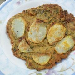 Besan Alu Tikki A picture of Besan Alu Tikki.
