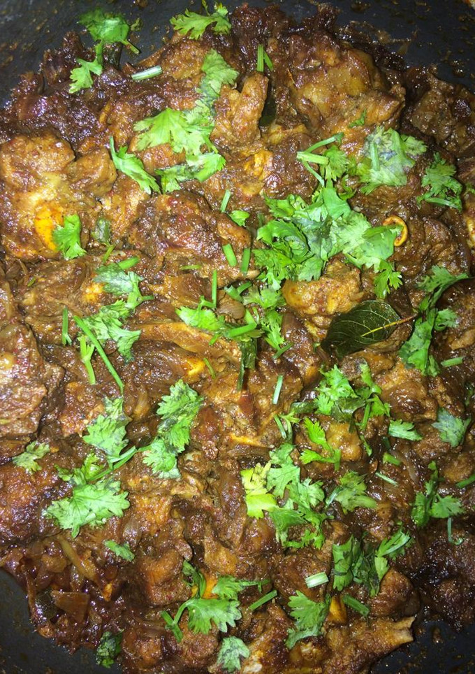 மட்டன் பெப்பர் கீ ரோஸ்ட் (Mutton peper ghee roast recipe in tamil) செய்முறை முக்கிய புகைப்படம்