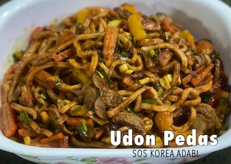 Bagaimana Membuat Udon Pedas Sos Korea Adabi yang Lezat