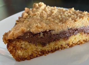 Une photo de Gâteau crumble au nutella