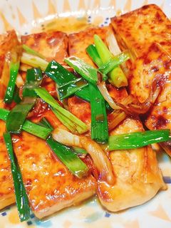 蔥燒豆腐 的食譜成品照片