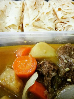 Foto resep Kari Daging Sapi dan Roti Jala