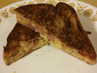 Leftover Corned Beef & Cabbage Grilled Sandwich