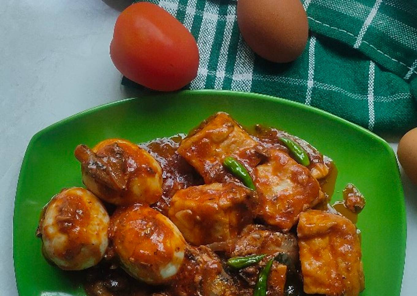 Sarden telor & tahu