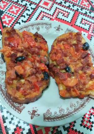O poză a rețetei Pizza leneșă 😆.