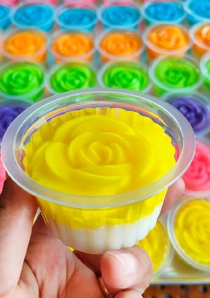 Foto resep Puding mawar cup