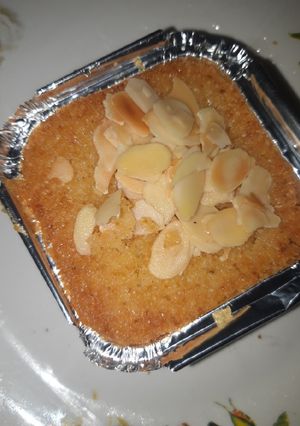 صورة لوصفة بسبوسة تركية 🥮🥮🥮 روعة