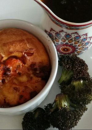 A picture of My Gran's sausage and veg pie.