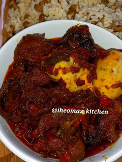 A picture of OBE ATA DINDIN (BUKA STEW) | NIGERIAN FRIED PEPPER STEW.