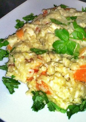 Una foto de Risotto de Pollo y Champignon