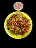 Vegetable Red Rice Poha
