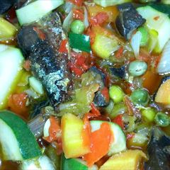 A picture of Sausage salad.