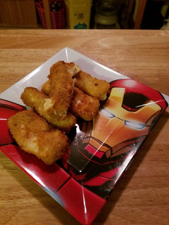 A picture of Chicken Alfredo Mozzarella Sticks.