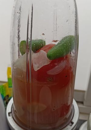 Una foto de Caldillo de tomate