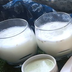 A picture of Namkeen lassi.