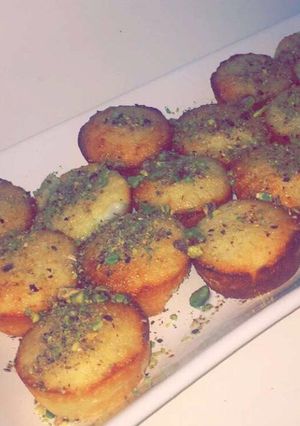 صورة لوصفة ميني بسبوبسة محشية مهلبية