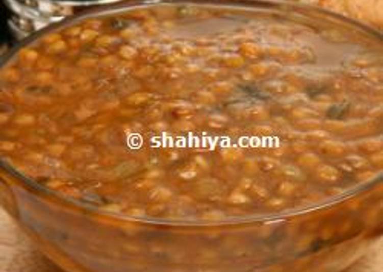 Steps to Prepare Favorite Homemade Lentil Soup :Adas Bi Hamod