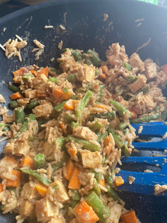 A picture of Tofu stew with peanut butter sauce.