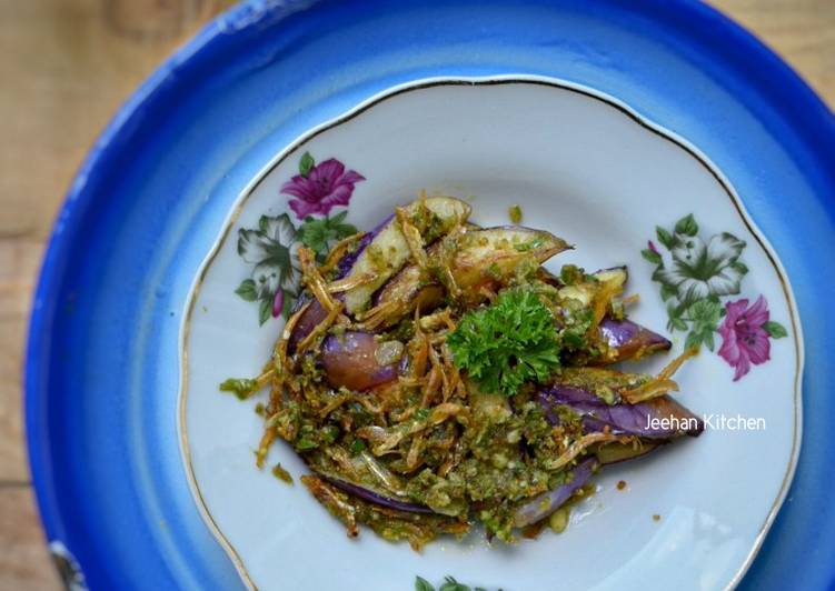 Terung Goreng Ikan Bilis