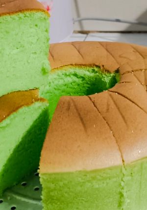 Foto resep Bolu pandan tehnik margarin kocok