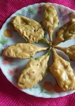 A picture of Palak ke patto ke pakode.