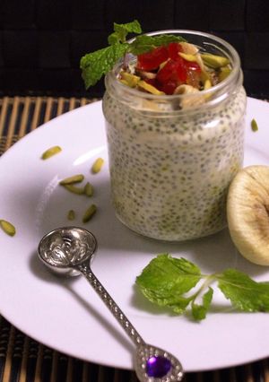 A picture of # Ramadan Special - Healthy Chia & Fig Pudding.