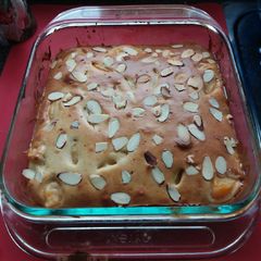 A picture of Teresa's Apple,Peach&Almonds Sponge Pudding 😍🎂🍾🍷🍽🍰🍸☕.