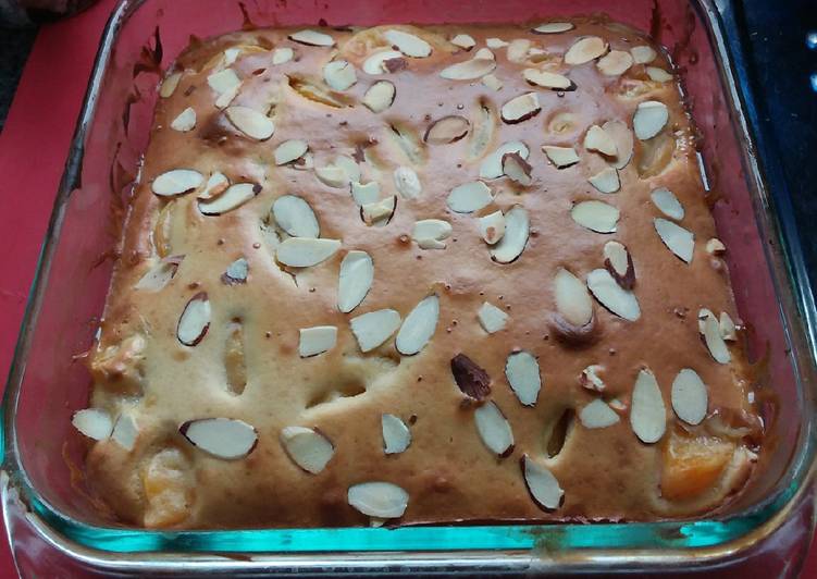 Recipe of Super Quick Homemade Teresa&#39;s Apple,Peach&amp;Almonds Sponge Pudding 😍🎂🍾🍷🍽🍰🍸☕