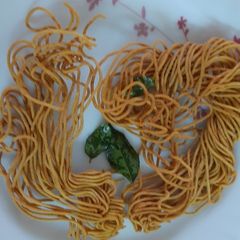 A picture of Sev bhajiya.